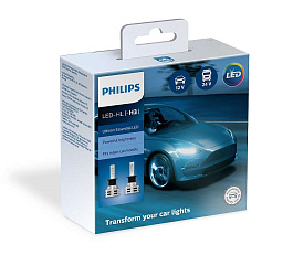 Лампа светодиодная Philips H3 12V Ultinon Essential LED 6500K